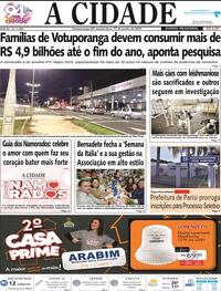 Capa do jornal Jornal A Cidade de Votuporanga 11/06/2025