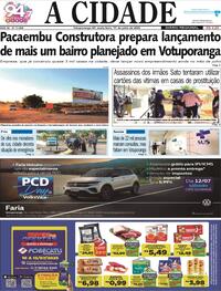 Capa do jornal Jornal A Cidade de Votuporanga 11/07/2025