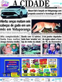 Capa do jornal Jornal A Cidade de Votuporanga 11/12/2025