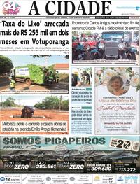 Capa do jornal Jornal A Cidade de Votuporanga 13/09/2025