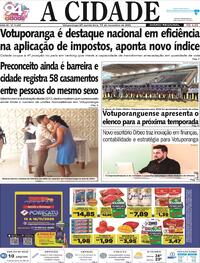 Capa do jornal Jornal A Cidade de Votuporanga 13/11/2025