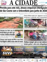 Capa do jornal Jornal A Cidade de Votuporanga 13/12/2025