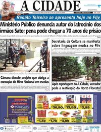 Capa do jornal Jornal A Cidade de Votuporanga 14/08/2025
