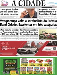 Capa do jornal Jornal A Cidade de Votuporanga 14/10/2025
