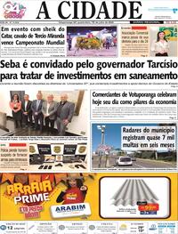 Capa do jornal Jornal A Cidade de Votuporanga 16/07/2025