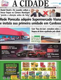 Capa do jornal Jornal A Cidade de Votuporanga 16/09/2025