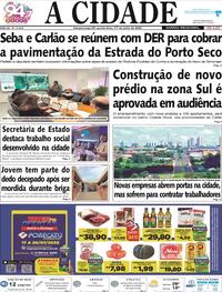 Capa do jornal Jornal A Cidade de Votuporanga 17/07/2025