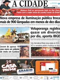 Capa do jornal Jornal A Cidade de Votuporanga 18/06/2025