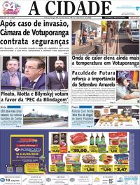 Capa do jornal Jornal A Cidade de Votuporanga 18/09/2025