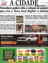 Capa do jornal Jornal A Cidade de Votuporanga 18/11/2025