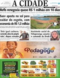 Capa do jornal Jornal A Cidade de Votuporanga 20/05/2025