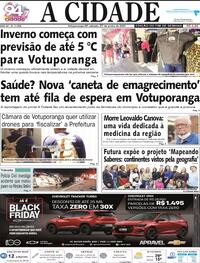 Capa do jornal Jornal A Cidade de Votuporanga 21/06/2025