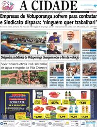 Capa do jornal Jornal A Cidade de Votuporanga 22/05/2025
