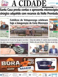 Capa do jornal Jornal A Cidade de Votuporanga 22/10/2025
