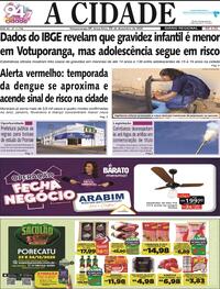 Capa do jornal Jornal A Cidade de Votuporanga 23/12/2025