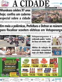 Capa do jornal Jornal A Cidade de Votuporanga 24/06/2025