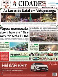 Capa do jornal Jornal A Cidade de Votuporanga 24/12/2025