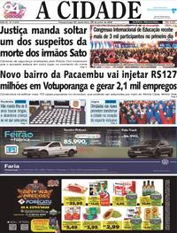 Capa do jornal Jornal A Cidade de Votuporanga 25/07/2025