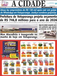 Capa do jornal Jornal A Cidade de Votuporanga 25/09/2025