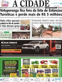 Capa do jornal Jornal A Cidade de Votuporanga 25/11/2025