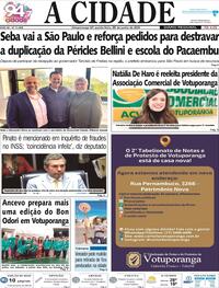 Capa do jornal Jornal A Cidade de Votuporanga 26/06/2025