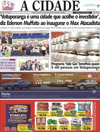 Capa do jornal Jornal A Cidade de Votuporanga 26/09/2025