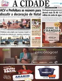 Capa do jornal Jornal A Cidade de Votuporanga 27/08/2025