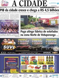 Capa do jornal Jornal A Cidade de Votuporanga 27/12/2025