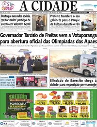 Capa do jornal Jornal A Cidade de Votuporanga 29/07/2025