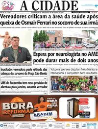 Capa do jornal Jornal A Cidade de Votuporanga 29/10/2025