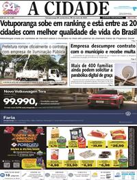 Capa do jornal Jornal A Cidade de Votuporanga 30/05/2025