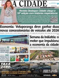 Capa do jornal Jornal A Cidade de Votuporanga 31/05/2025