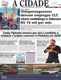 Capa do jornal Jornal A Cidade de Votuporanga 01/05/2026