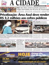 Capa Jornal A Cidade de Votuporanga