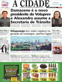 Capa Jornal A Cidade de Votuporanga