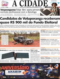 Capa Jornal A Cidade de Votuporanga 02/09/2026