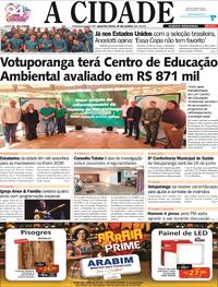 Capa Jornal A Cidade de Votuporanga 03/06/2026