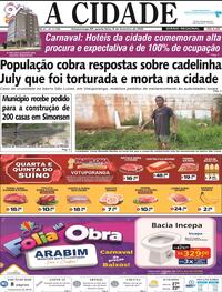 Capa do jornal Jornal A Cidade de Votuporanga 04/02/2026