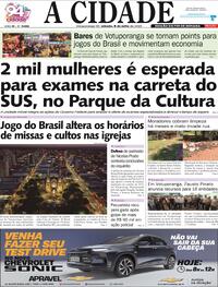 Capa Jornal A Cidade de Votuporanga 04/07/2026