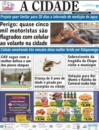 Capa do jornal Jornal A Cidade de Votuporanga 05/02/2026