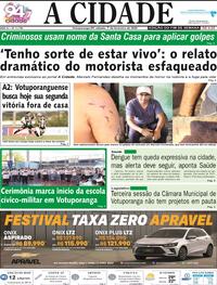 Capa do jornal Jornal A Cidade de Votuporanga 07/02/2026