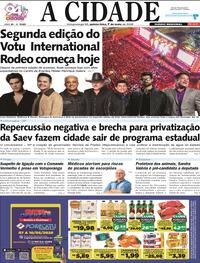Capa do jornal Jornal A Cidade de Votuporanga 07/05/2026