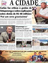 Capa Jornal A Cidade de Votuporanga 07/08/2026