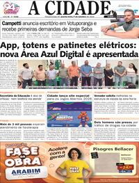 Capa Jornal A Cidade de Votuporanga 07/10/2026