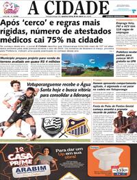 Capa do jornal Jornal A Cidade de Votuporanga 08/04/2026