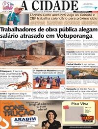 Capa Jornal A Cidade de Votuporanga 08/07/2026