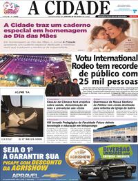Capa do jornal Jornal A Cidade de Votuporanga 09/05/2026