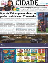 Capa Jornal A Cidade de Votuporanga