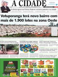 Capa Jornal A Cidade de Votuporanga