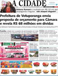 Capa Jornal A Cidade de Votuporanga
